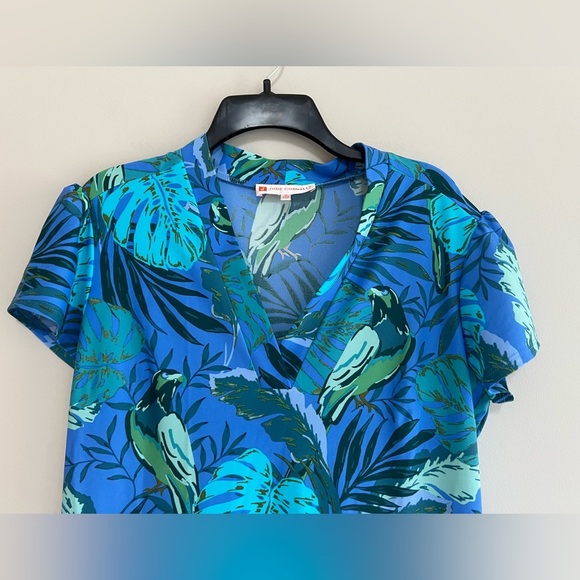 Jude Connally Jude Cloth Libby Tiered Dress in Paradise Parrot Print, size M - Picture 3 of 7